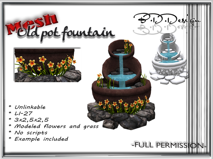 .::B.D.D::. FullPerm- Old Pot Fountain