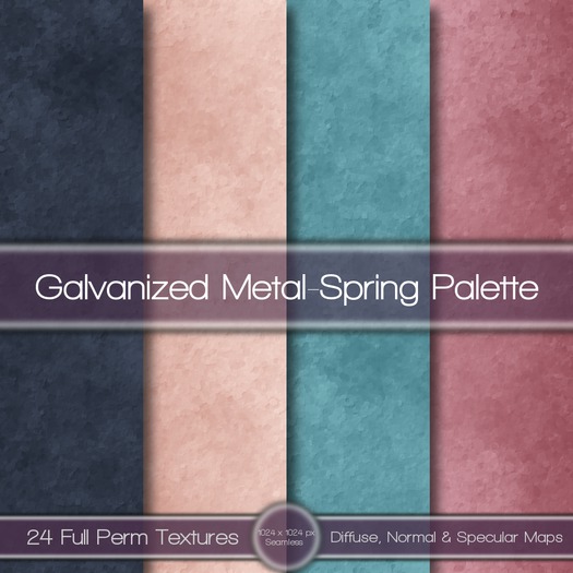 {L} Galvanized Metal-Spring Palette