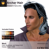 A&A Archer Hair Variety Colors, boxed