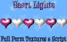 Full Perm Heart Lights - Pink & White (full perm 3D textures & script inside) 