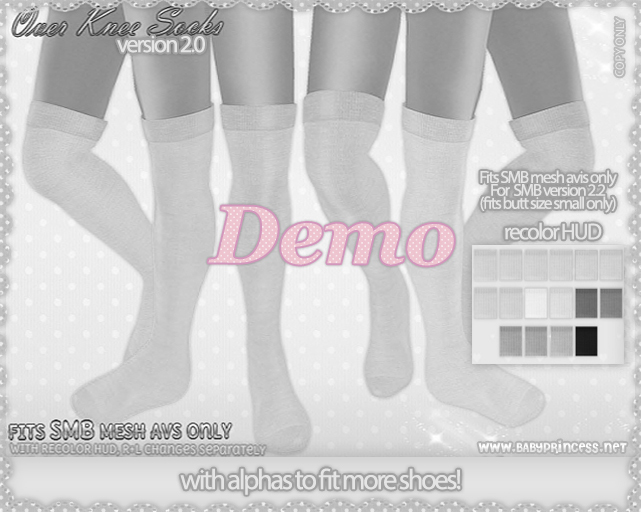 DEMO :*BABY*: SMB OverKnee Socks