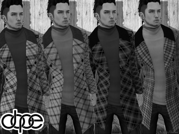 *An@rchy Ink* DEMO Men's Woolen Coat