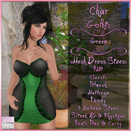 Char Dress Gothic Green
