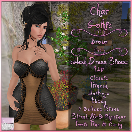 Char Dress Gothic Brown