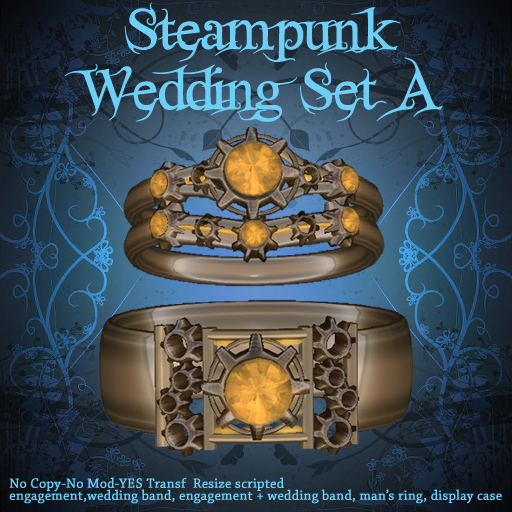 *JaqueMate*-steampunk wedding set A