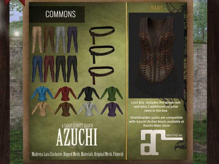 [Azuchi] Shieldmaiden Pants Purple Boxed