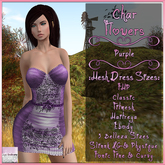 Char Dress Flowers Purple