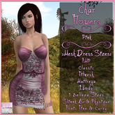 Char Dress Flowers Pink
