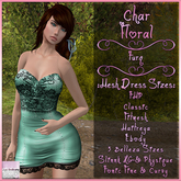 Char Dress Floral Turq