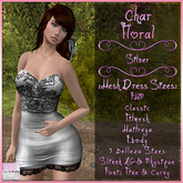 Char Dress Floral Silver