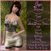 Char Dress Floral Sand