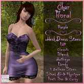 Char Dress Floral Purple
