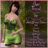 Char Dress Floral Lime