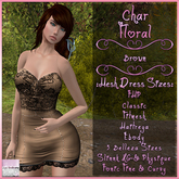 Char Dress Floral Brown