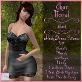 Char Dress Floral Black
