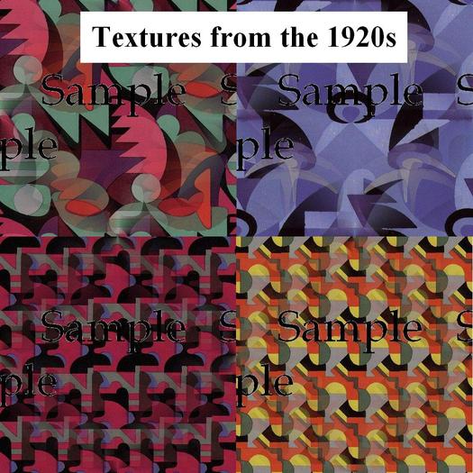 Set of  8 1920s Seamless Textures