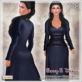 [V/W] Fanny II Sapphire Dress - Medieval Fantasy Gown for Mesh Avatars: Slink Hourglass, Maitreya & Belleza