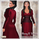 [V/W] Fanny II Garnet Dress - Medieval Fantasy Gown for Mesh Avatars: Slink Hourglass, Maitreya & Belleza