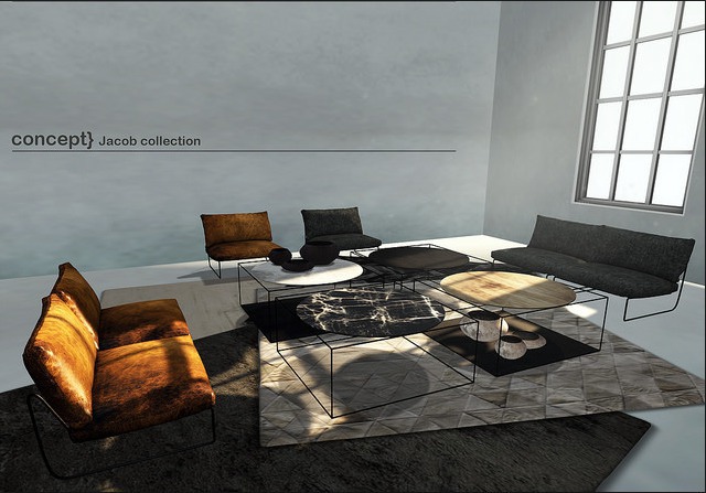 Concept}13. Jacob>> Couch Leather - PG - RARE