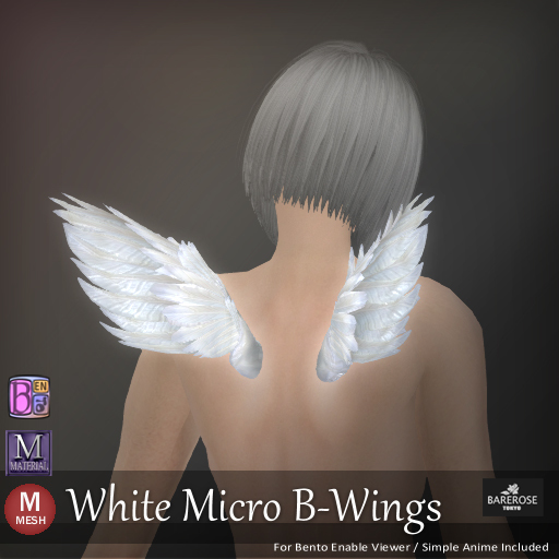 ::: B@R ::: White Micro B-Wings (Bento Wings)