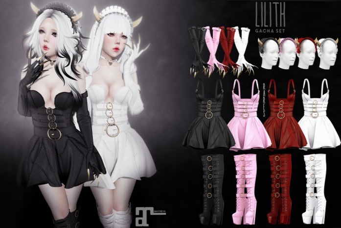 HGSale - Violent Seduction - Lilith Gloves - Red - Maitreya