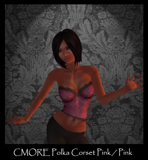CMORE - Polka Corset Pink/Pink