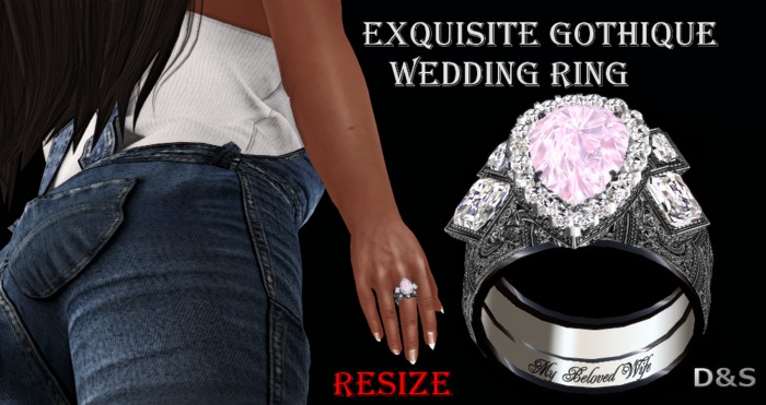 D&S design Exquisite Gothique Wedding Ring women