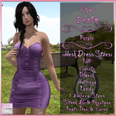 Char Dress Denim Purple