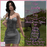 Char Dress Denim Grey