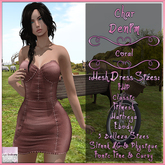 Char Dress Denim Coral