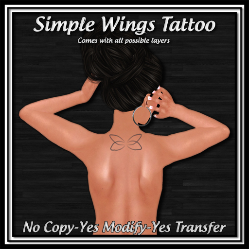*ICED* Simple Wings Tattoo