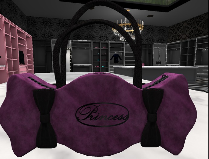 purple twist bag