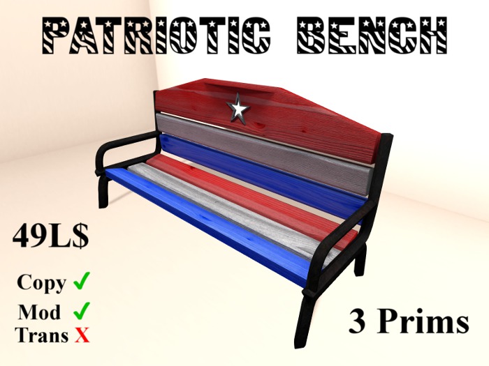 Patriotic Bench