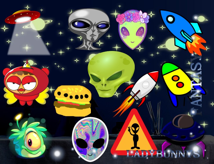 **How About That....Texture!** Colors of Aliens {Full Perm Kids Textures}Appliques