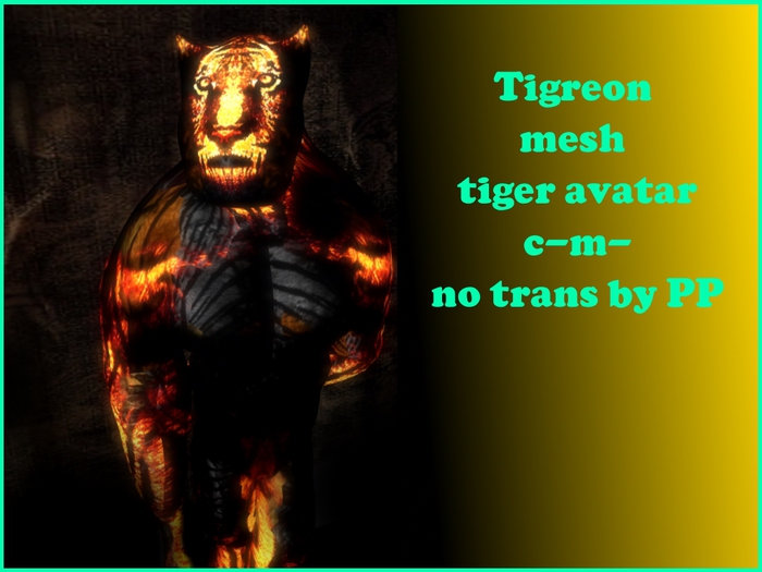 Tigreon mesh avatar tiger