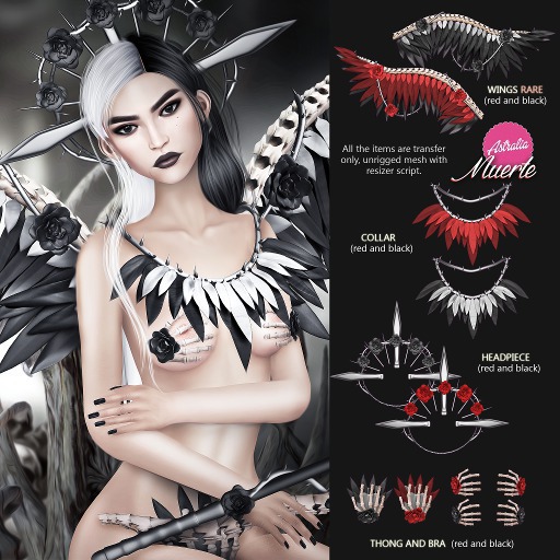 Astralia - Muerte gacha (wings black) RARE