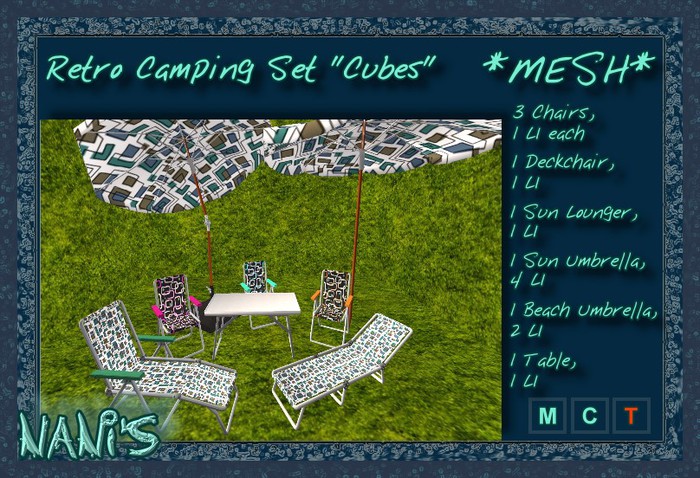NANI's Camping Set *Cubes* MESH