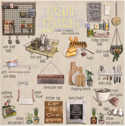 Sari-Sari - Kitchen Essentials - Kitchen Sign