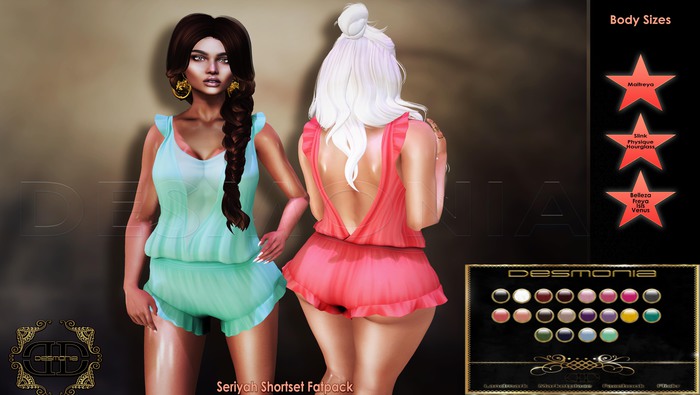 -Desmonia- Seriyah Shortset Fatpack (Wear Me)