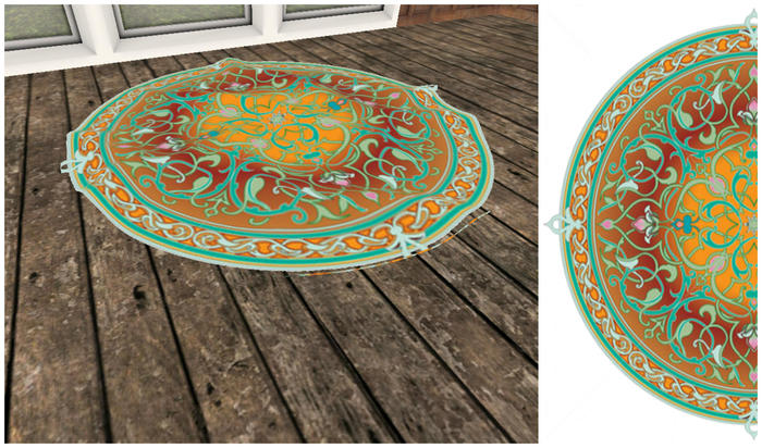 ::GS:: Mesh Round Rug 8