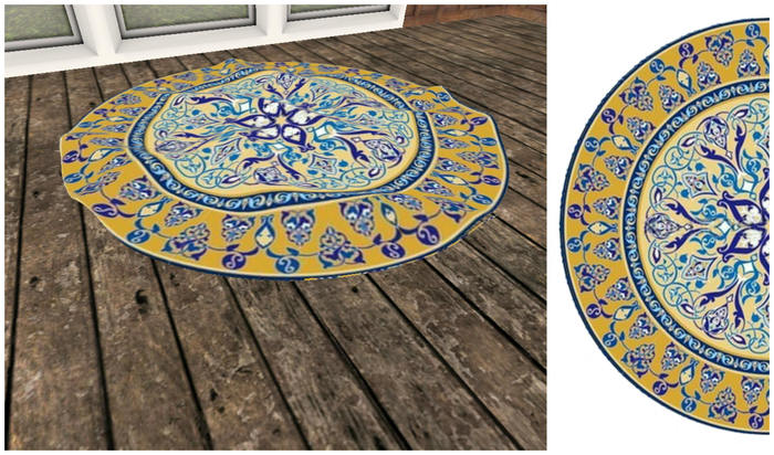 ::GS:: Mesh Round Rug 7
