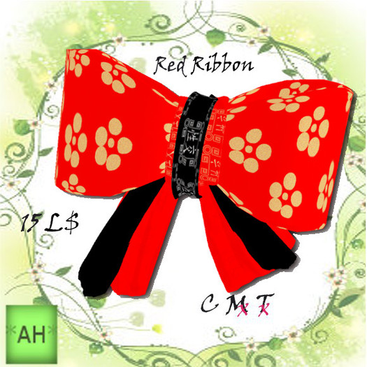 Red ribbon (Wear to unpack)