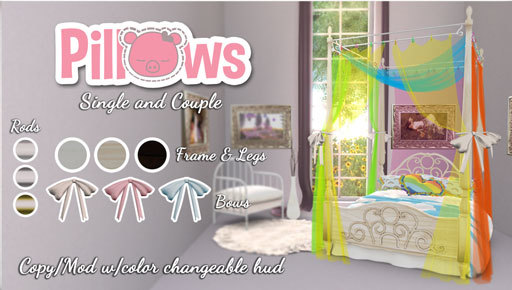 [P] Pillows, Lit Mignon - Rainbow