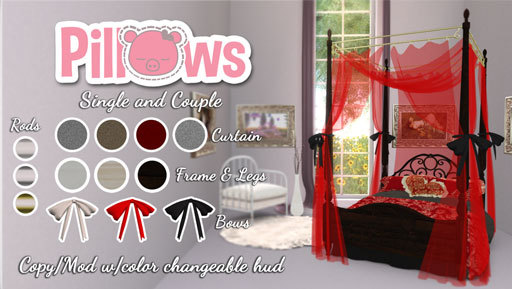 [P] Pillows, Lit Mignon - Red