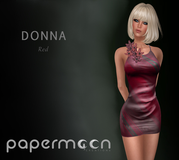 PaperMoon-DONNA Halter Dress- Red