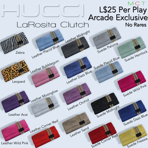 ::HH:: Hucci LaRosita Clutch Leather - PlacidBlue (R)