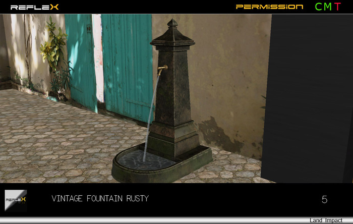 REFLEX Vintage fountain with water V-3.0