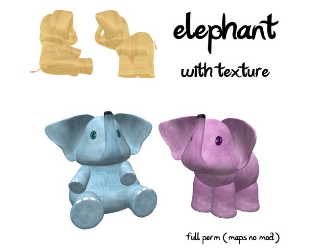 *Diesel Magic* elephant maps with texture