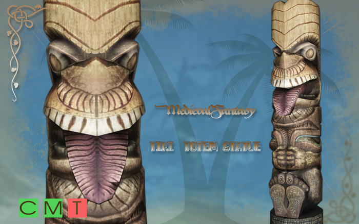 [MF] Mesh beach tiki totem statue (boxed)