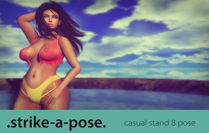 .strike-a-pose. casual stand 8 pose